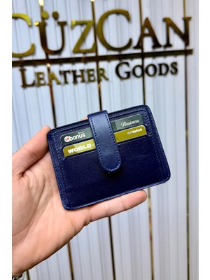 Cüzcan Jorvik Patlı Hakiki Deri Premium Kartlık ( Kişiye Özel Isim Baskılı )