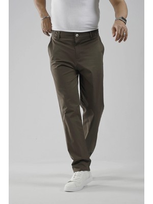 Beli Lastikli Regular Kalıp Chino Likralı Erkek Pantolon