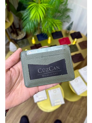 Cüzcan Jorvik Patlı Hakiki Deri Premium Kartlık ( Kişiye Özel Isim Baskılı )