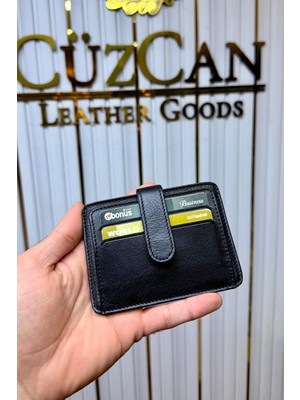 Cüzcan Jorvik Patlı Hakiki Deri Premium Kartlık ( Kişiye Özel Isim Baskılı )