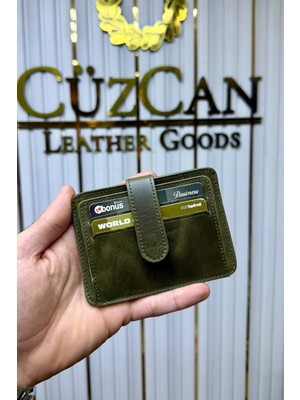 Cüzcan Jorvik Patlı Hakiki Deri Premium Kartlık ( Kişiye Özel Isim Baskılı )