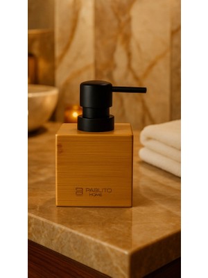 Kitchen Line Pureform Bamboo Pump Sabunluk Bambu Dikdörtgen