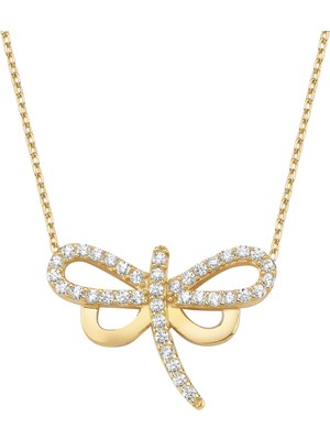 Altın Sepeti Gümüş Gold Renk Trend Yusufçuk Kolye