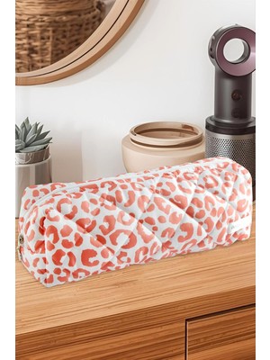 Uluora Leopar Desenli Dy Saç Şekillendirici Çanta