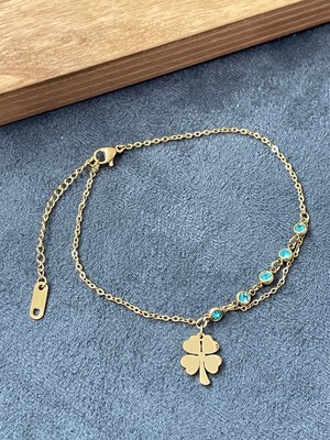 Aida Jewelss Cerrahi Çelik Paslanmaz Kararmaz Altın Modeli Çelik Halhal