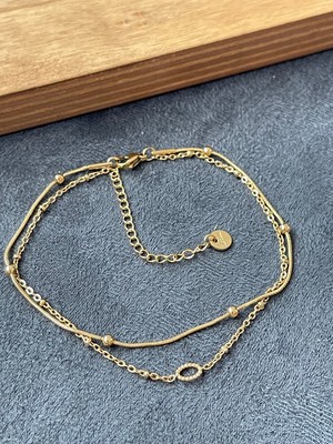 Aida Jewelss Cerrahi Çelik Paslanmaz Kararmaz Altın Modeli Çelik Halhal