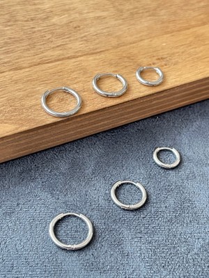 Aida Jewelss Paslanmaz Kararmaz Çelik Küpe Seti 3 Çift Çelik Küpe