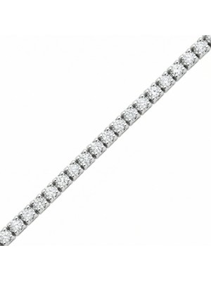 Altın Sepeti Gümüş Su Yolu Bileklik 3.5 mm