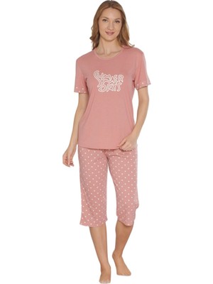 Dowry 07-10 Kadın Yazlık Kapri Pijama Takım