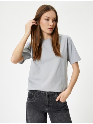 Koton Kısa Kollu Basic Tişört Bisiklet Yaka Pamuklu