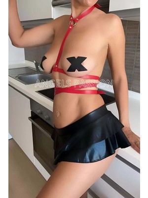 bebekokusu Bele Dolamalı Şık ve Seksi Deri Harness - BRF173