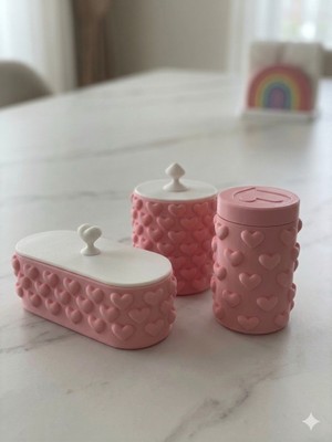 Mech Kalp Desenli Mini Organizer Set