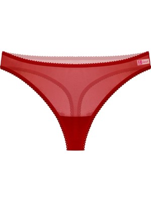 bebekokusu Büyük Beden Kadın Kırmızı Fantezi Bato Külot