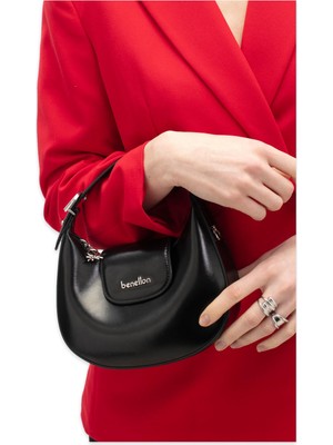 Benetton BNT_1751 20X21X9 El Siyah Kadın Çanta