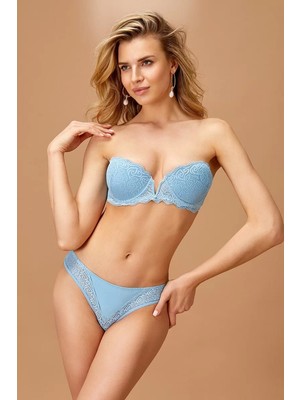 bebekokusu Nurteks 4511 Kadın Destekli Straplez Sütyen Takımı