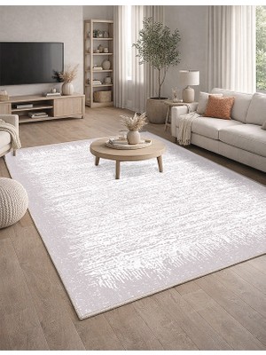 Lioara Home Gri Modern Baskılı Halı – Modern, Kaymaz Taban, Salon & Oturma Odası Için Halı