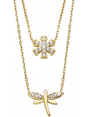 Altın Sepeti Altın Taşlı Kartanesi ve Yusufçuk Kolye