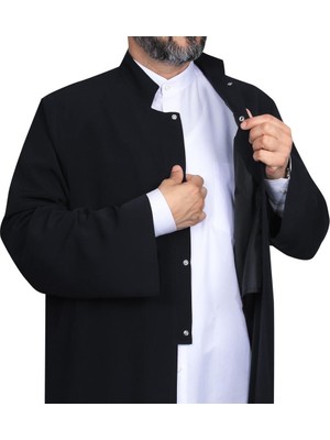 Akıncı Tekstil Hakim Yaka Cübbe Siyah