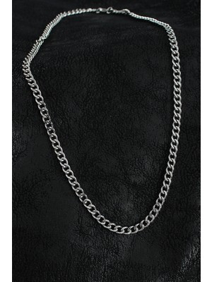 Youday Accessories 316L Çelik Klasik Zincir Model Gümüş Renk Erkek Kolye