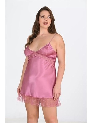 Ulugo Büyük Beden Gülkurusu Gecelik