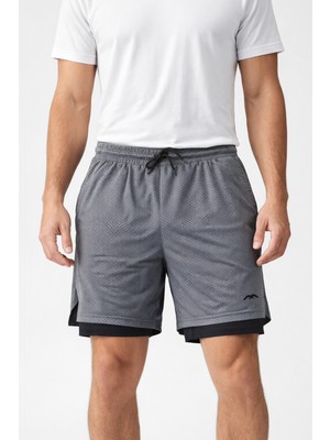 Remsa Erkek Içi Taytlı Spor Şortu 2062 Antrasit
