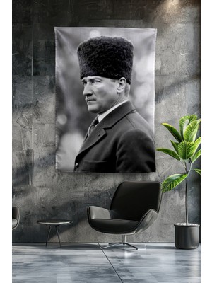 Vagonik Atatürk Temalı Duvar Örtüsü Tapestry Desen 419
