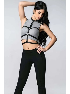 bebekokusu Boyundan Bağlı 3 Sıralı Şık Harness - BRF55