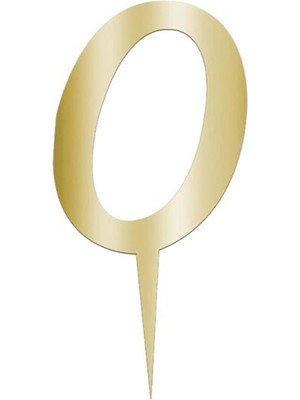 Ulugo Sarı Renkli Rakam Pasta ve Kek Pleksi