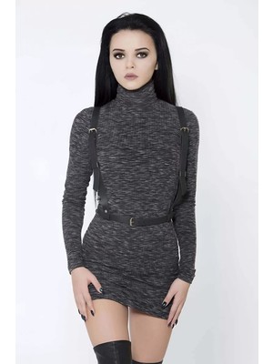 bebekokusu Beli Kurdeleli Şık Deri Harness - BRF177