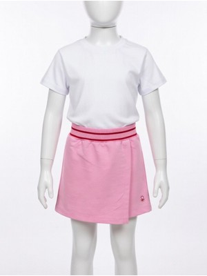 Benetton Kız Çocuk Pembe Şort Etek