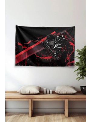 Vagonik Berserk Temalı Anime Duvar Örtüsü Tapestry