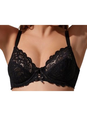 Ulugo Nurteks 1050 Kadın Balenli Dantelli Toparlayıcı Sütyen