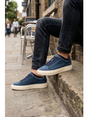 Panorama Hakiki Nubuk Deri Erkek Sneaker