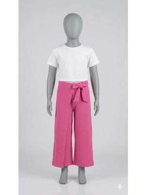 Benetton Kız Çocuk Pembe Pareo Pantolon