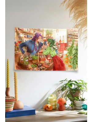 Vagonik Şifacı Günceleri -The Apothecary Diaries Temalı Anime Duvar Örtüsü Tapestry