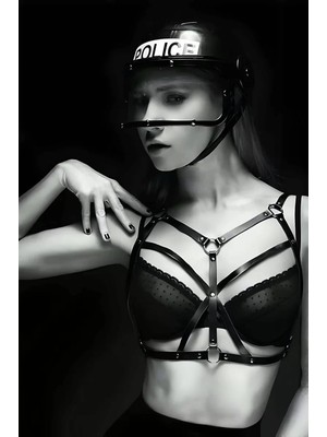 bebekokusu Sütyen Üzeri Şık Deri Harness - BRF247