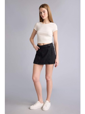 DeFacto Normal Bel Jean Şort H0633AX26SM