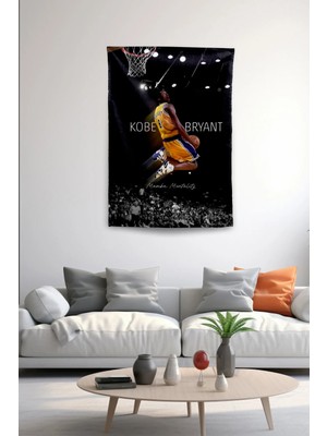 Vagonik Kobe Bryant Basketbol Duvar Örtüsü Duvar Halısı Birinci Kalite Kumaş