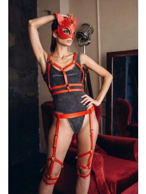 bebekokusu Fantazi Deri Harness ve Maske Takım - BRF780