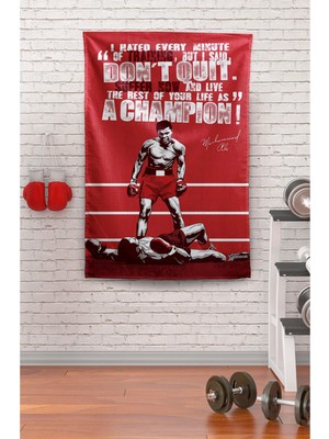 Vagonik Muhammed Ali Duvar Örtüsü Duvar Halısı Birinci Kalite Kumaş