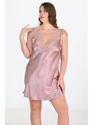 bebekokusu Büyük Beden Vizon Gecelik 2106