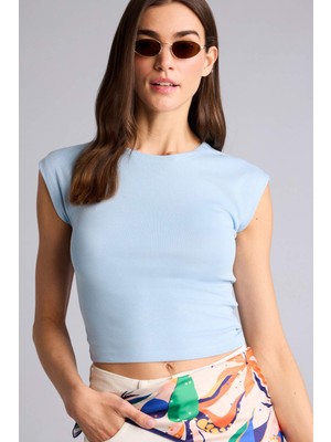 DeFacto Slim Fit Bisiklet Yaka Basic Düz Modal Kısa Kollu Tişört F0685AX26SM