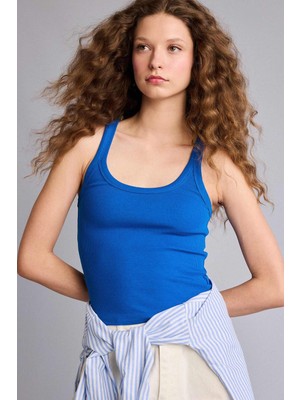 DeFacto Fitted U Yaka Fitilli Kaşkorse Atlet F7818AX26SP