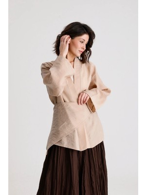Minaaise Premium Tencel Kimono Taş