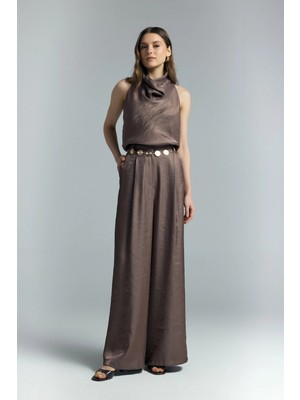 Sateen Aura Pantolon - Vizon