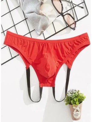 bebekokusu Erkek  Fantazi Kırmızı Jockstrap Iç Giyim