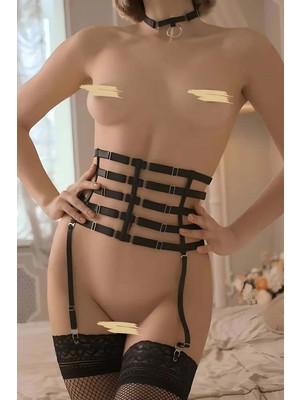 bebekokusu Lastik Bel Korse Harness, Fantazi Iç Giyim Harness - BRF831