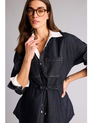 DeFacto Regular Fit Jean Gömlek H1683AX26SM