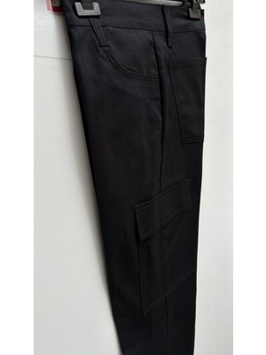 Beyzdenim Iş ve Günlük Likralı Gabardin Kargo Taktik Pantolon