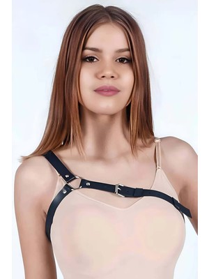 bebekokusu Tek Omuz Şık Deri Harness, Günlük Harness - BRF132